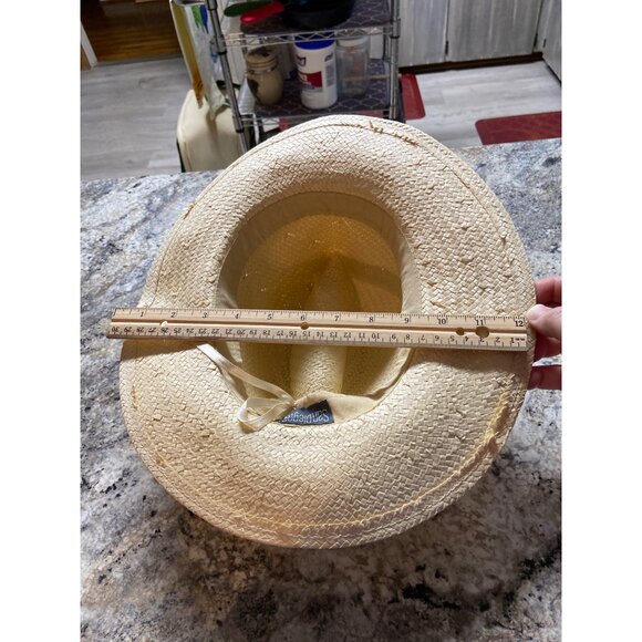 San Diego Hat Company Straw Fedora | Natural Woven Wide Brim Summer Sun Hat - Picture 8 of 8